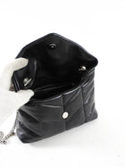 Saint Laurent Black Quilt Leather Toy Puffer Bag