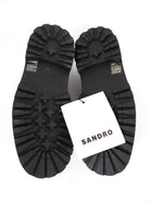 Sandro Cordovan Tassel Chunky Loafers with Metal Toe - 39