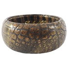 Scuola del Cuoio Exotic Leather Bronze Bangle Bracelet