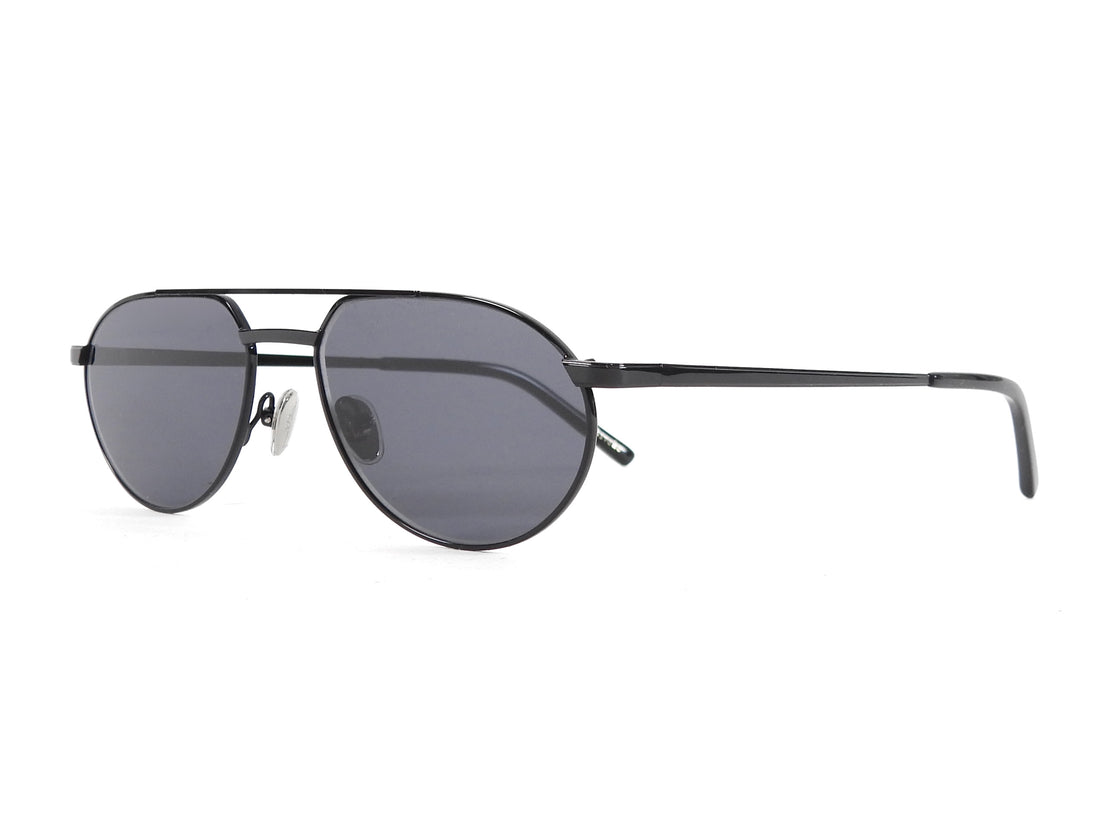 Shevoke Black Owen Metal Aviator Sunglasses