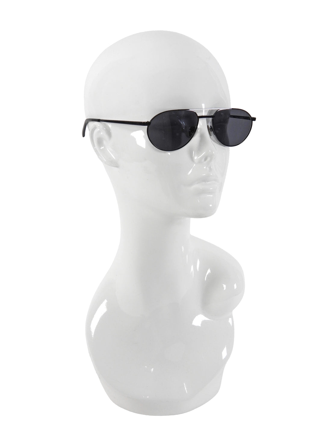 Shevoke Black Owen Metal Aviator Sunglasses