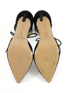 Bionda Castana Black Suede and Mesh Mary Jane Pumps - 39