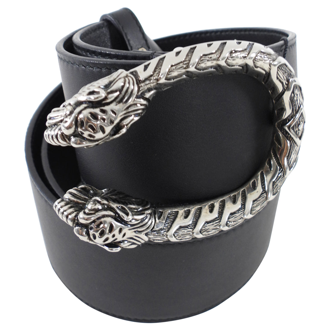 Gucci Black Leather Wide 50mm Dionysis Belt - 90 / 36