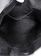 St. Agni Black Woven Leather Mini Tote Bag