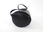 St. Agni Black Leather Barrel Connolo Bag