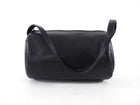 St. Agni Black Leather Barrel Connolo Bag