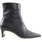 Staud Black Leather Low Heel Wally Ankle Boot - 37