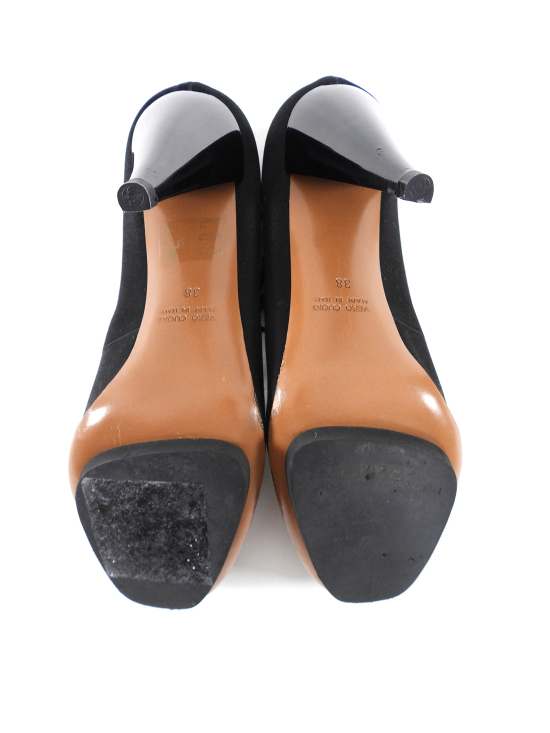 Lanvin 2007 Peau de Soie Black Double Strap Pumps - 38