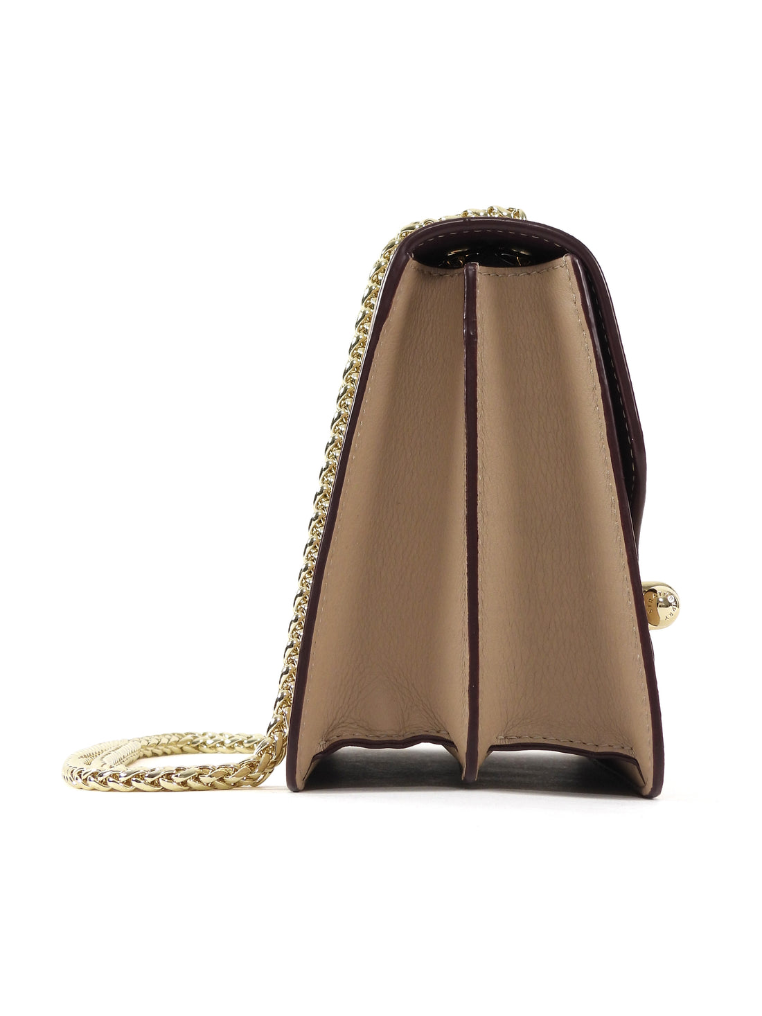 Strathberry Beige Leather East/West Shoulder Bag
