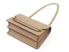 Strathberry Beige Leather East/West Shoulder Bag