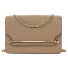 Strathberry Beige Leather East/West Shoulder Bag