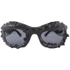 No Label Black Wrap Rubberized Sunglasses