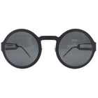 Dolce and  Gabbana DG 2234 Logo Black Matte Metal Round Frame Sunglasses