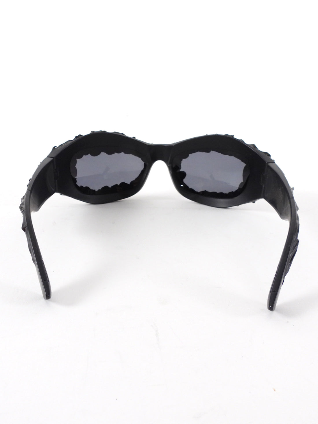 No Label Black Wrap Rubberized Sunglasses
