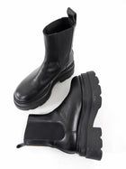 Alexander Wang Black Leather Carter Platform Boots - 37