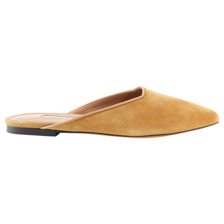 Emme Parsons Tan Suede Flat Mule - 37