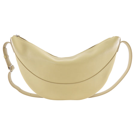 The Row Boulder Beige Leather Jouve Shoulder Bag