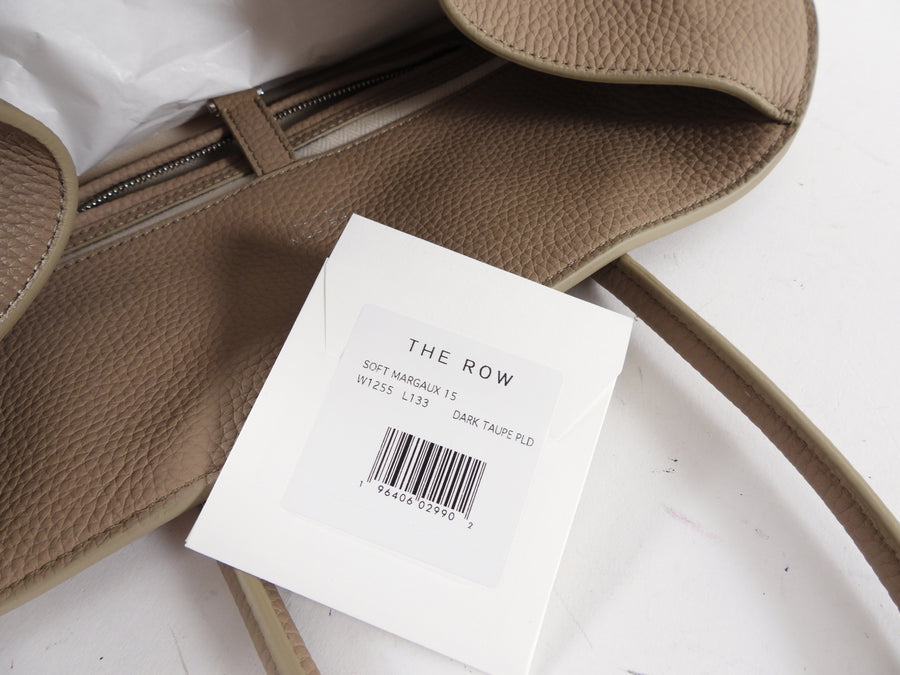 The Row Light Beige Soft Margaux 15 Tote Bag