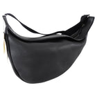 The Row Black Leather Slouchy Banana Bag