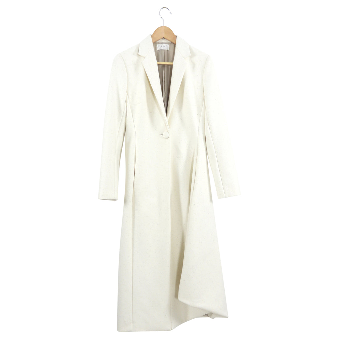 The Row Ivory Long Asymmetrical Fabrice Coat 2/4 I MISS YOU VINTAGE