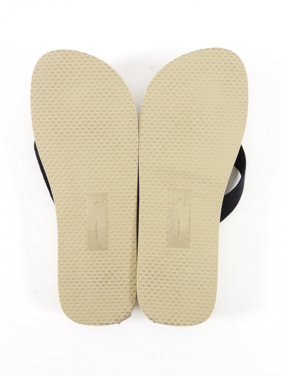 The Row Classic Black Dune Flip Flops - 37