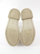 The Row Ivory Textured Nubuck Zip Platform Ankle Boots - 37