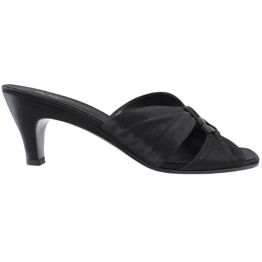 The Row Black Satin The Knot Pump - 37