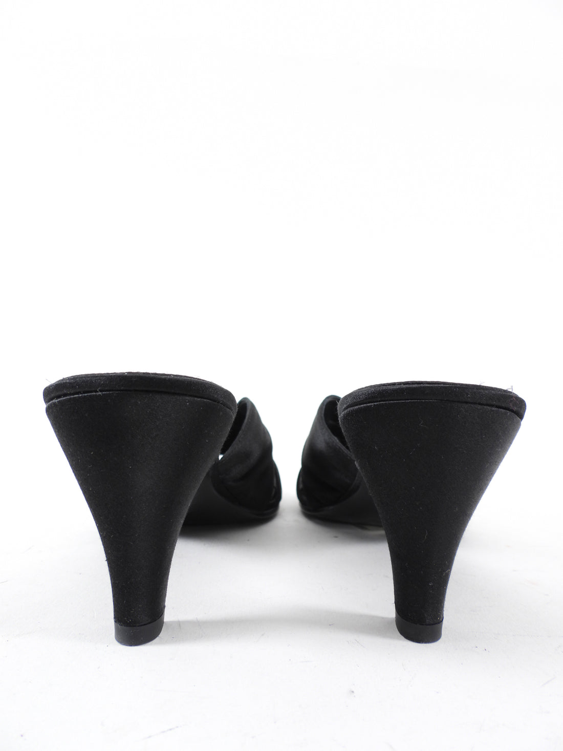 The Row Black Satin The Knot Pump - 37