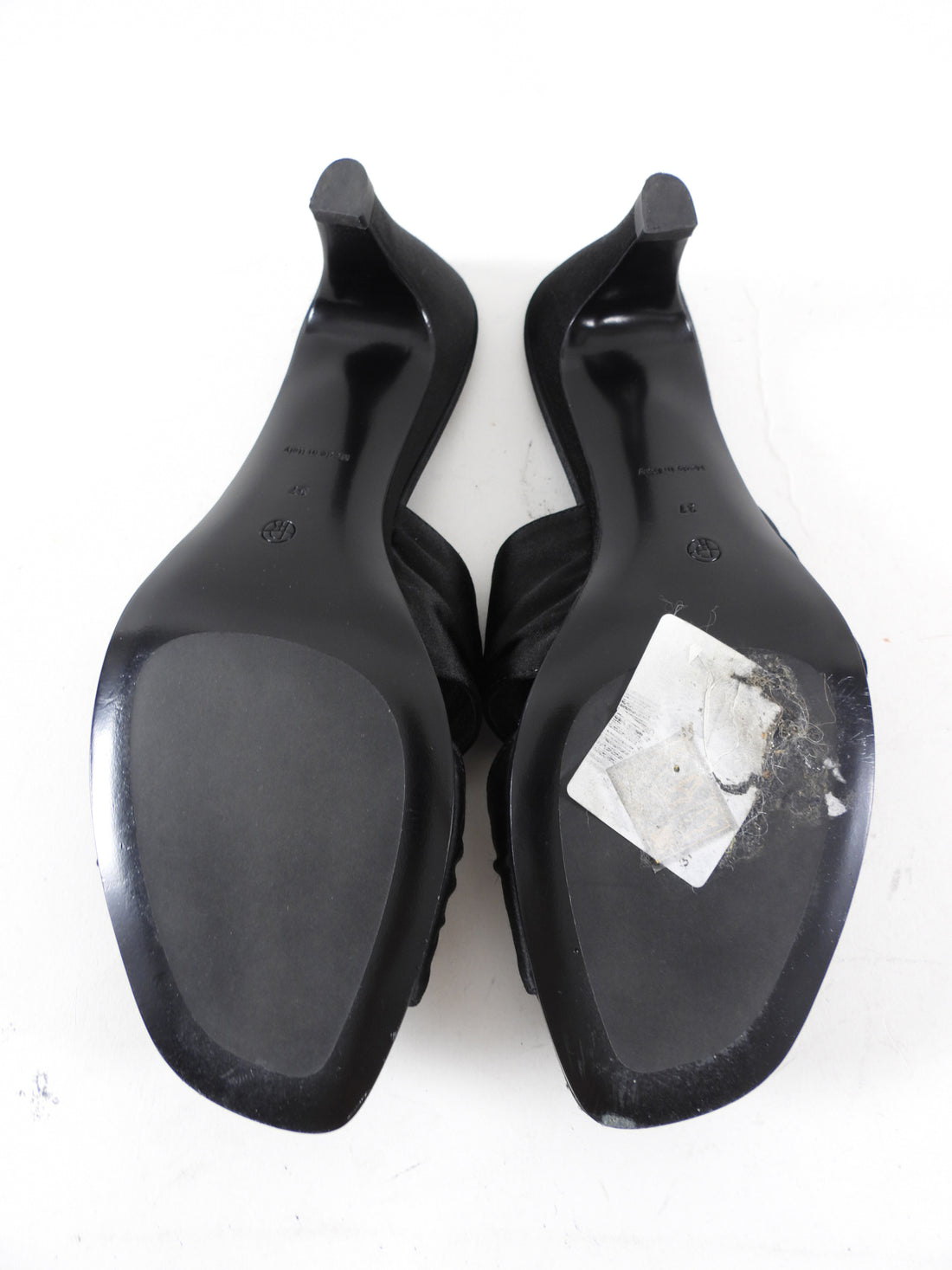 The Row Black Satin The Knot Pump - 37