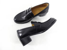 The Row Black Leather Vera Loafers - 37 (fits USA 6)