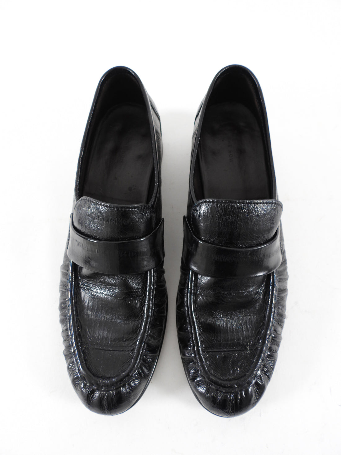 The Row Black Soft Loafer in Eel- 36.5