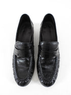 The Row Black Soft Loafer in Eel- 36.5