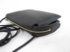 The Row Black Leather Nu Mini Twin Crossbody Zip Bag