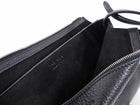 The Row Black Grained Leather Nu Twin Crossbody Bag