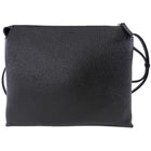 The Row Black Grained Leather Nu Twin Crossbody Bag