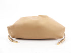 The Row Angy Leather Drawstring Bag - Cream (tan)