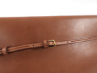 The Row Brown Soft Calfskin Sienna Clutch Bag
