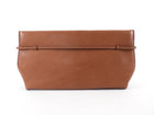 The Row Brown Soft Calfskin Sienna Clutch Bag