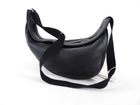 The Row Black Leather Slouchy Banana Bag