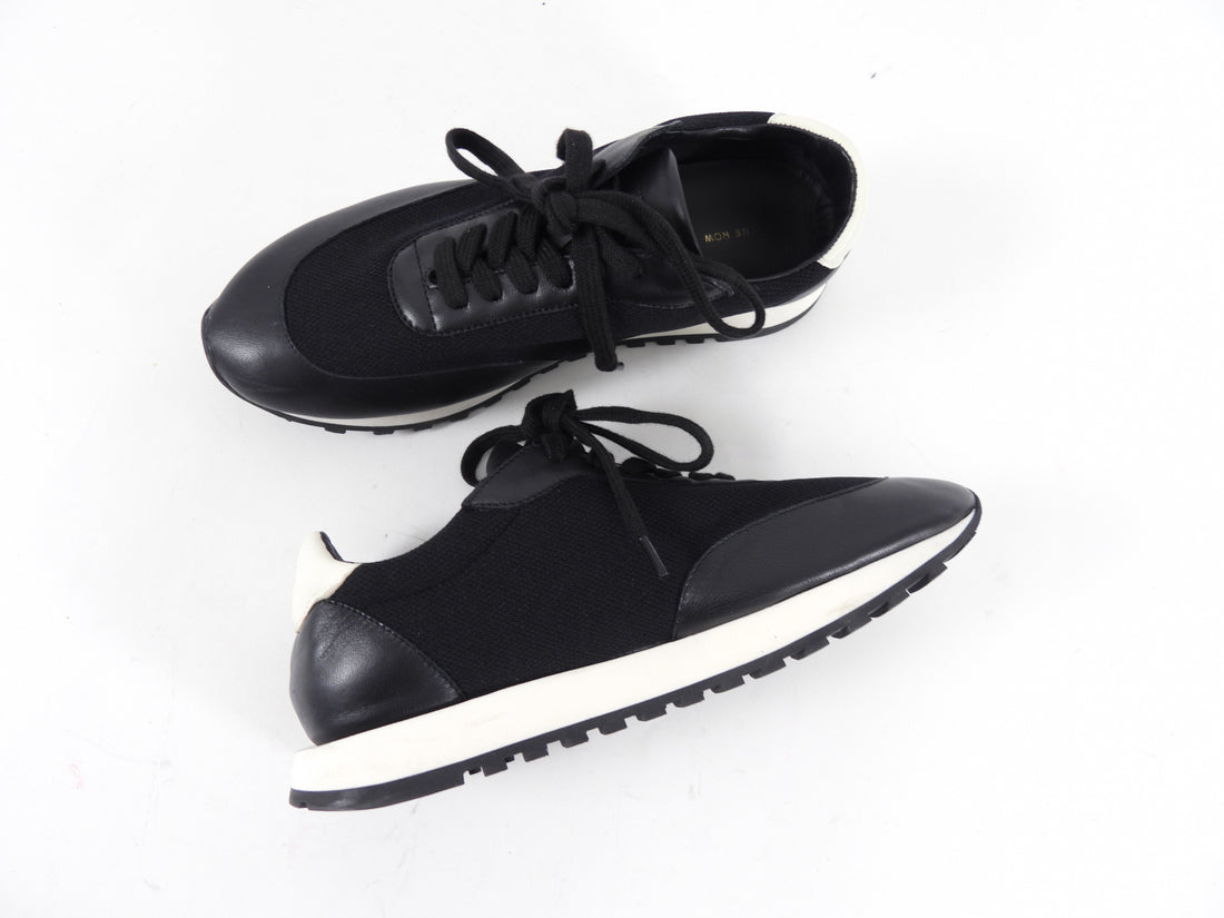 The Row Black and White Owen Sneakers - 37