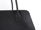 The Row Black Matte Grained Leather Soft Margaux 15 Tote Bag
