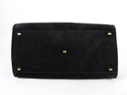 The Row Black Suede Soft Margaux 17 Tote Bag