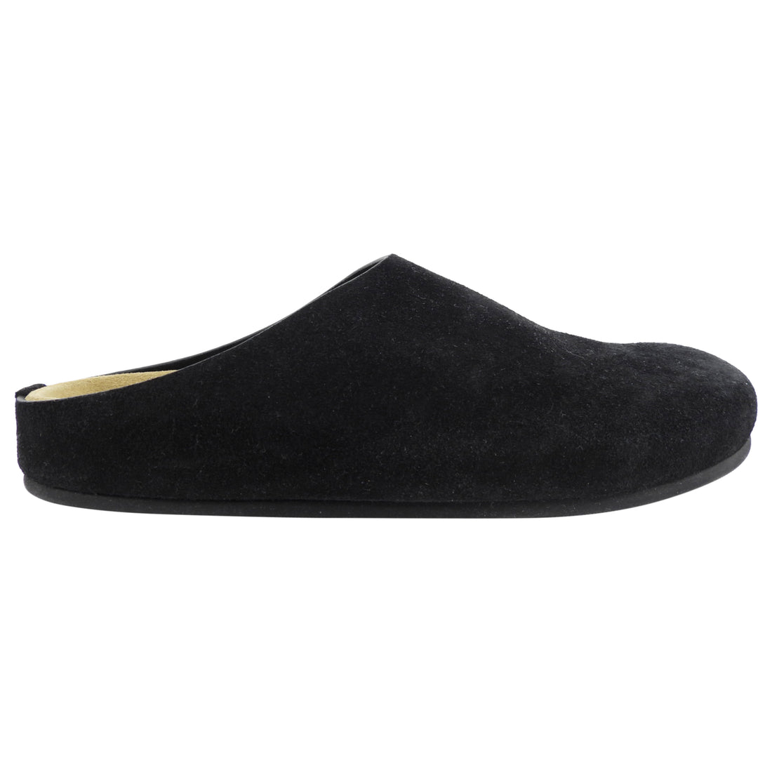 The Row Black Suede Hugo Slides - 36.5