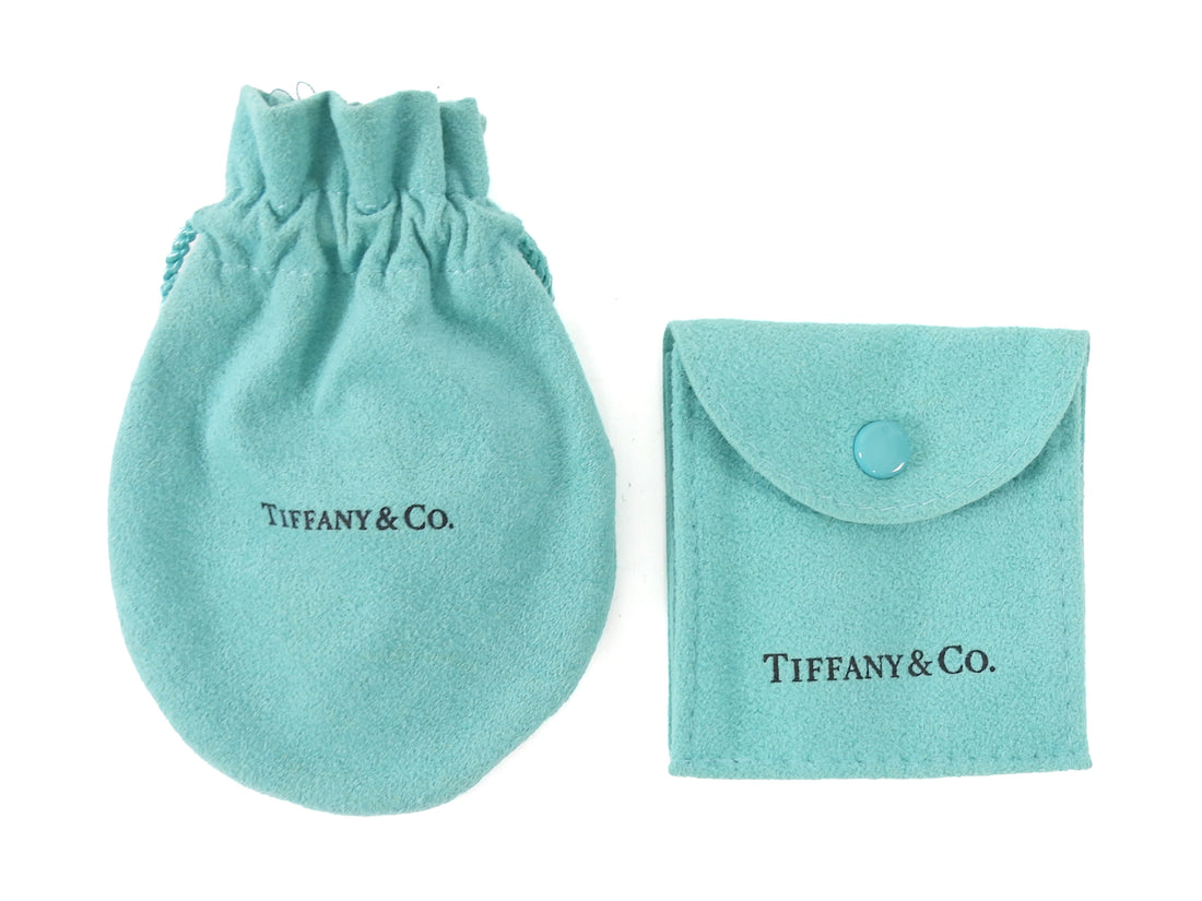 Tiffany & Co. 925 Sterling Silver Heart Padlock and Key on Chain
