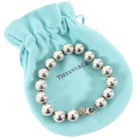 Tiffany & Co. Sterling Silver 10mm Bead Ball Bracelet