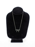 Tiffany & Co. Sterling Silver Bow Pendant Necklace