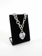 Tiffany & Co. Sterling Silver Plain Heart Tag Link Bracelet