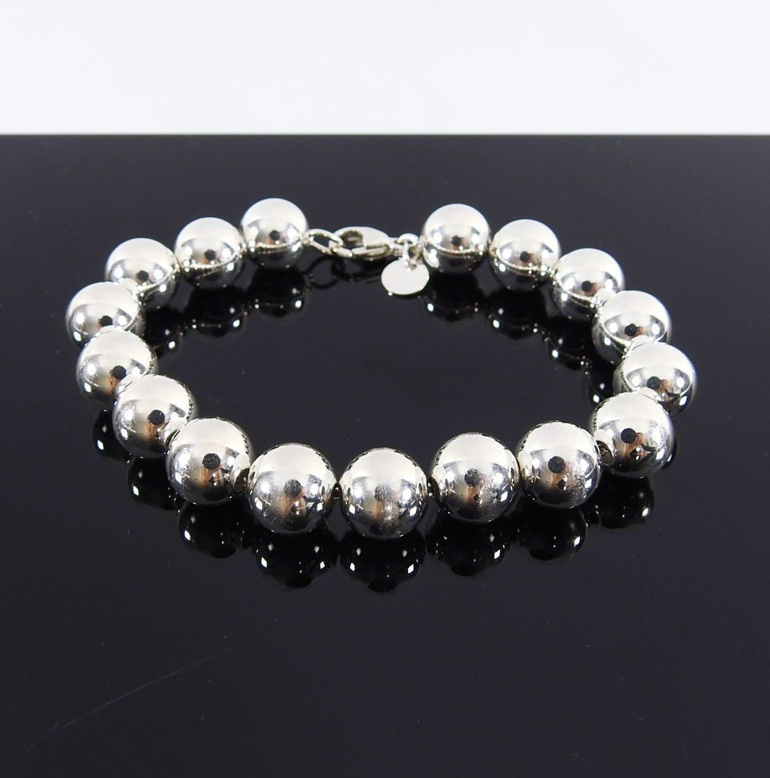 Tiffany & Co.  Sterling Silver 10mm Ball Bracelet