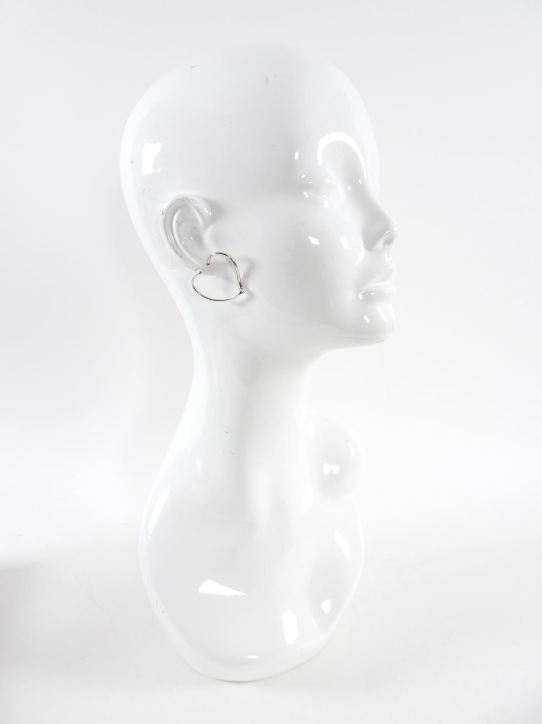 Tiffany & Co. x Elsa Peretti Medium Open Heart Sterling Silver Hoop Earrings