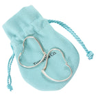 Tiffany & Co. x Elsa Peretti Medium Open Heart Sterling Silver Hoop Earrings